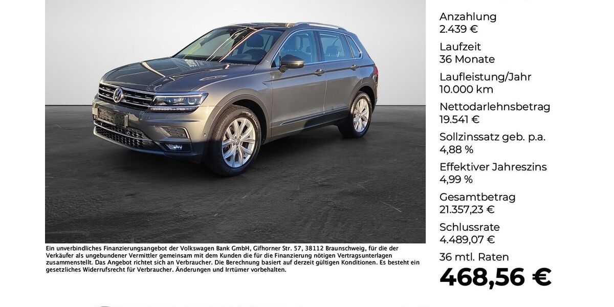 VW Tiguan 126.155 km 21.980 &euro; Lengerich 49525