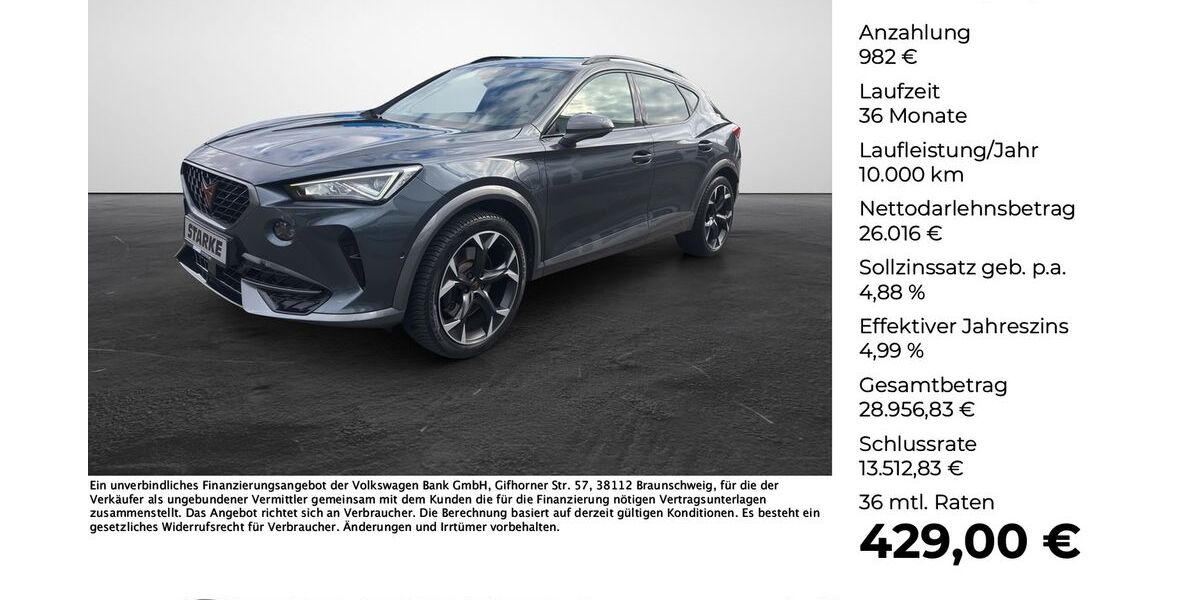 Cupra Formentor 59.813 km 26.998 &euro; Osnabrück 49078