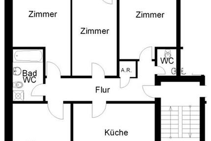 Wohnung Osnabrück Nahne - 4 Zimmer, 84 m&sup2;, 920&euro; | Angebot:26377147