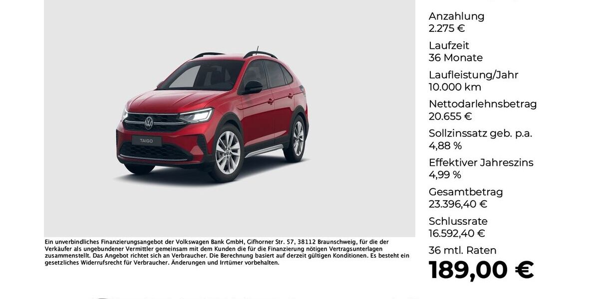 VW Taigo 14.292 km 22.930 &euro; Osnabrück 49078