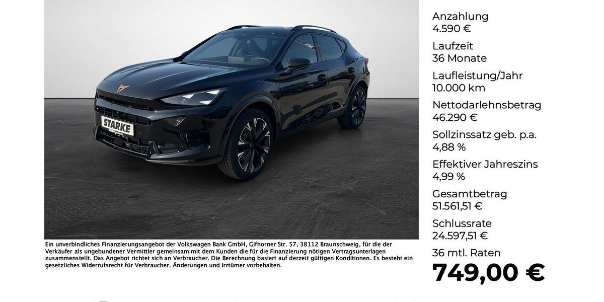 Cupra Formentor 22.500 km 48.990 &euro; Georgsmarienhütte (Osnabrück) 49124