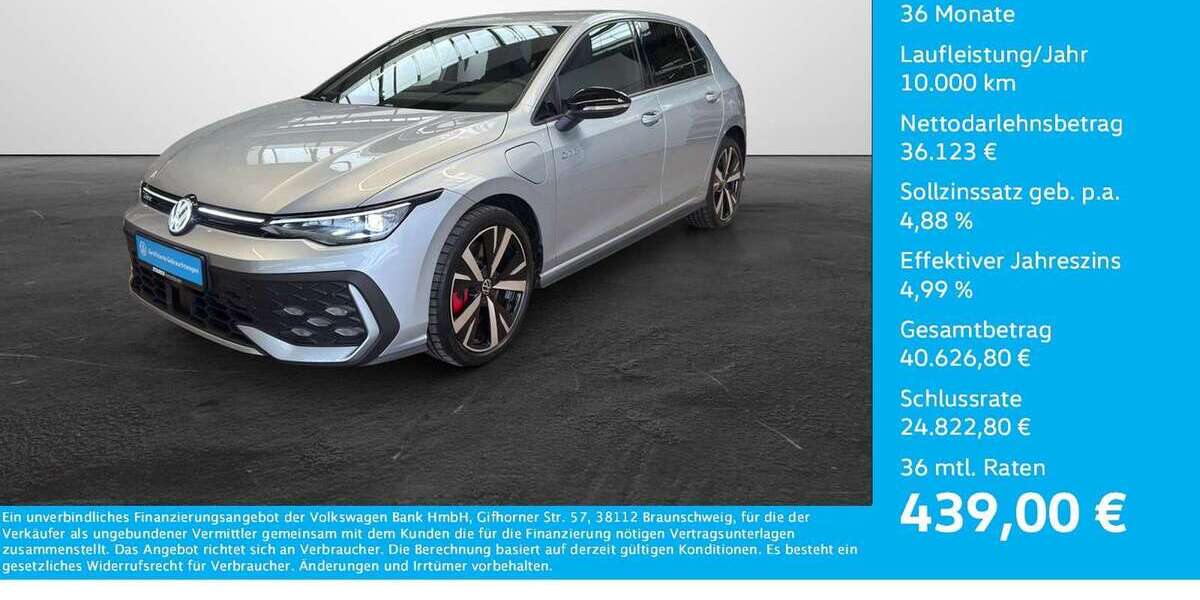 VW Golf GTE 7.941 km 39.830 &euro; Osnabrück 49078