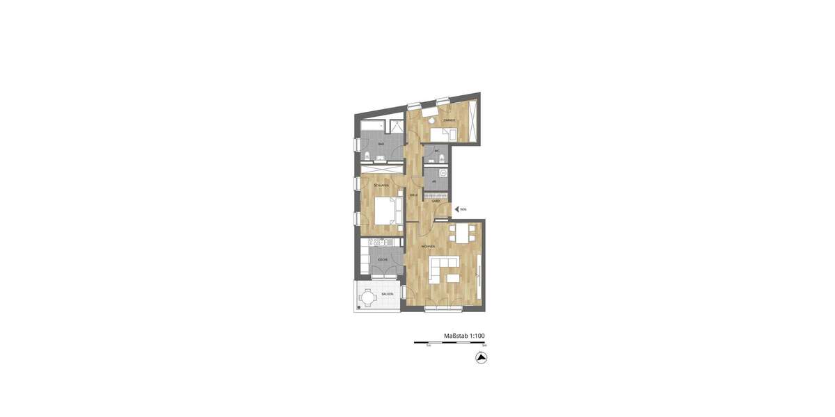 Etagenwohnung Osnabrück Atter - 3 Zimmer, 95 m&sup2;, 459.000&euro; | Angebot:25731234