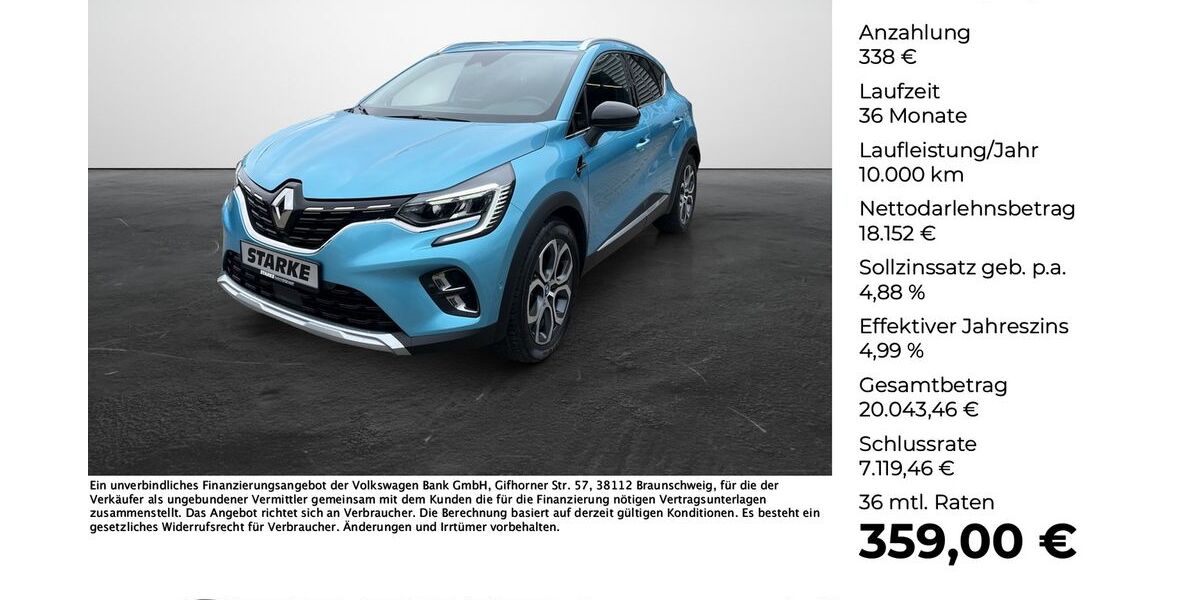 Renault Captur 35.746 km 16.939 &euro; Georgsmarienhütte (Osnabrück) 49124