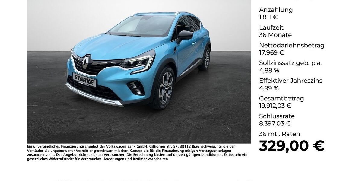 Renault Captur 35.746 km 19.390 &euro; Georgsmarienhütte (Osnabrück) 49124