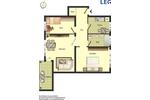 Etagenwohnung Osnabrück Gretesch - 3 Zimmer, 72 m&sup2;, 659&euro; | Angebot:26233962