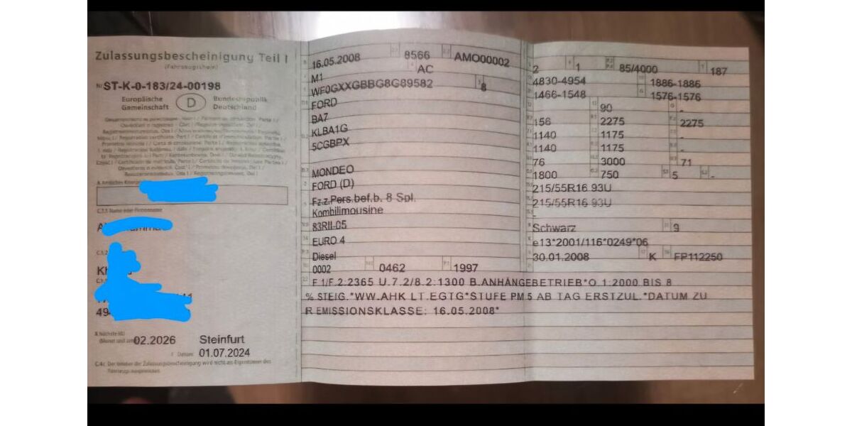 Ford Mondeo 318.000 km 1.400 &euro; Ibbenbüren 49477