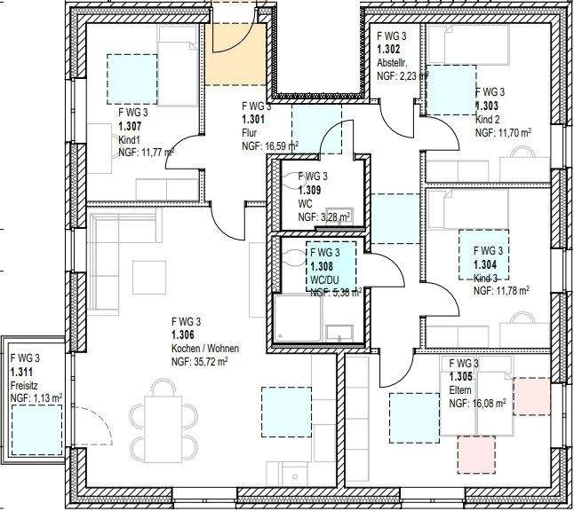 Etagenwohnung Lotte Büren - 5 Zimmer, 116 m&sup2;, 1.276&euro; | Angebot:25670040