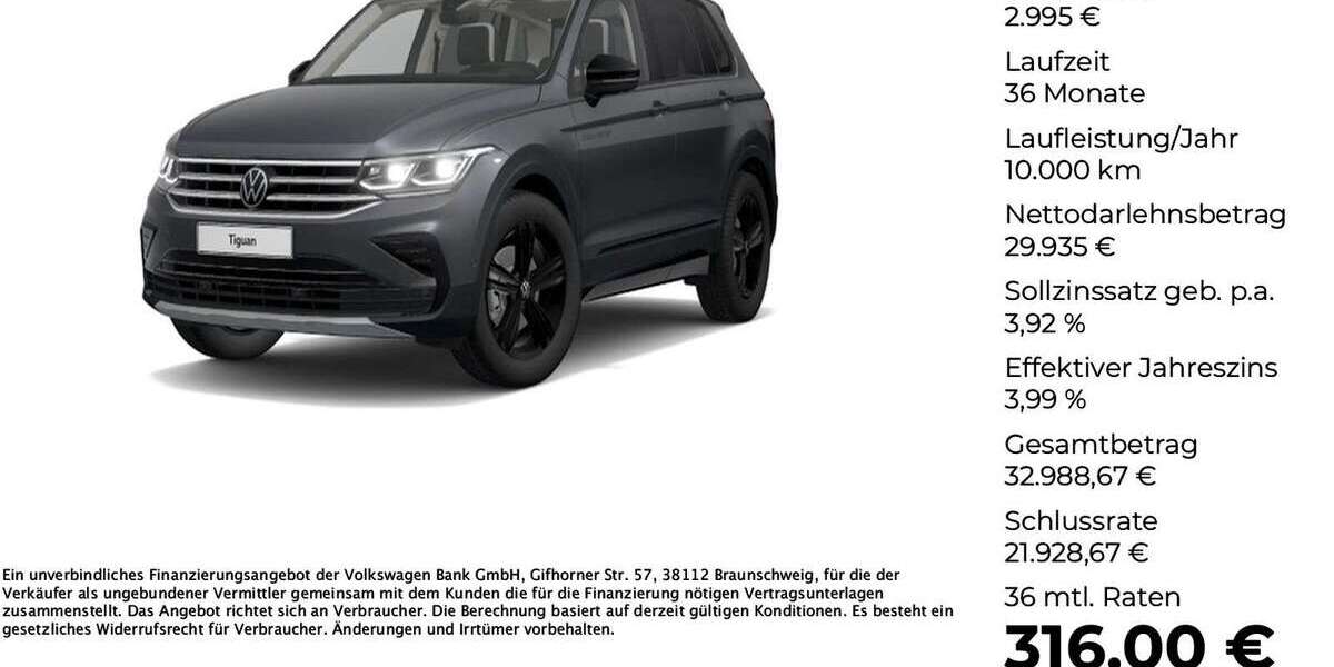 VW Tiguan 67.722 km 32.930 &euro; Georgsmarienhütte 49124