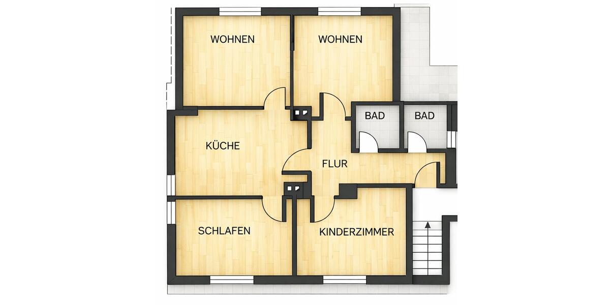 Dachgeschoßwohnung Melle - 4 Zimmer, 86 m&sup2;, 850&euro; | Angebot:26305230