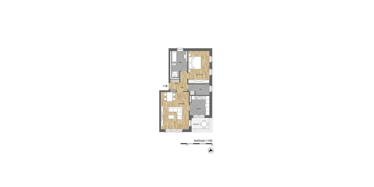 Etagenwohnung Osnabrück Atter - 2 Zimmer, 75 m&sup2;, 379.000&euro; | Angebot:25770963