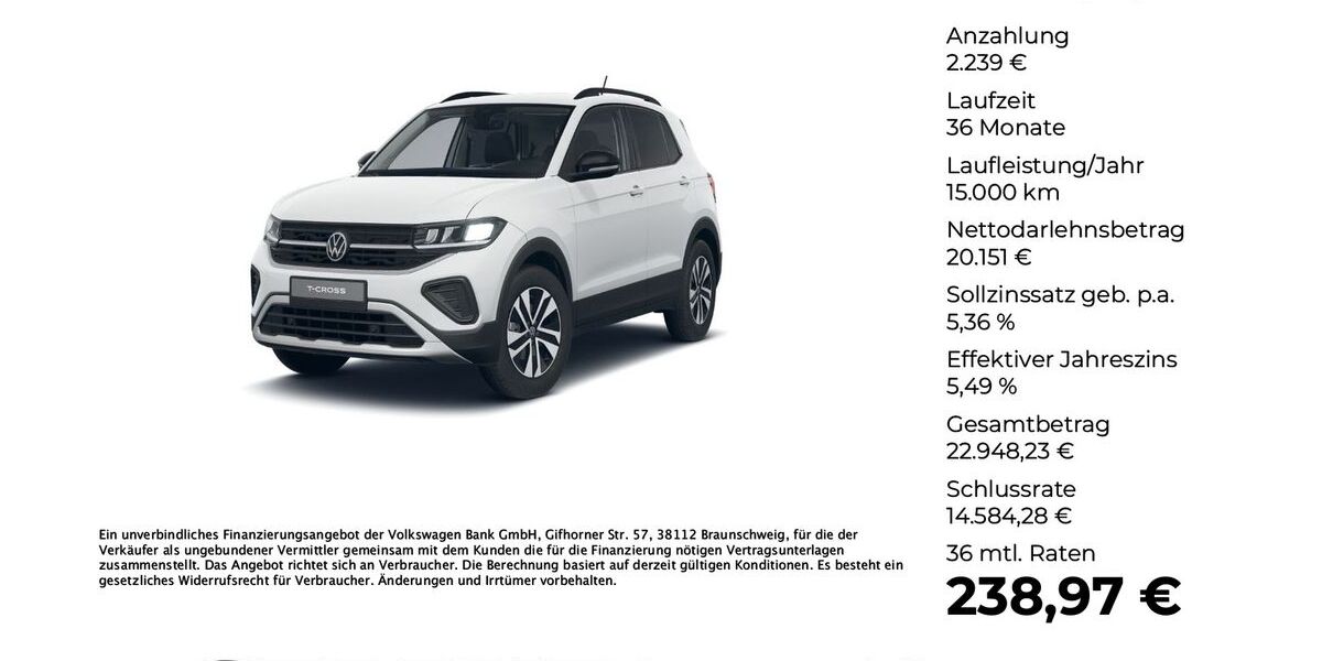 VW T-Cross 9.990 km 21.880 &euro; Versmold 33775