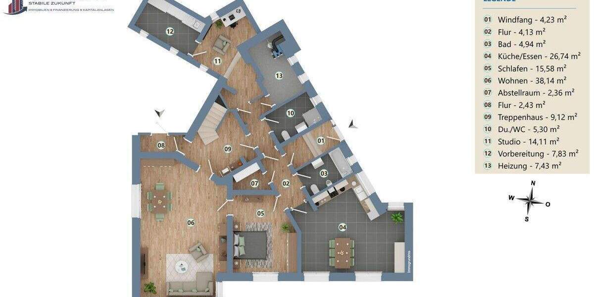 Mehrfamilienhaus, Wohnhaus Ibbenbüren Püsselbüren - 9 Zimmer, 284 m&sup2;, 798.000&euro; | Angebot:25387234