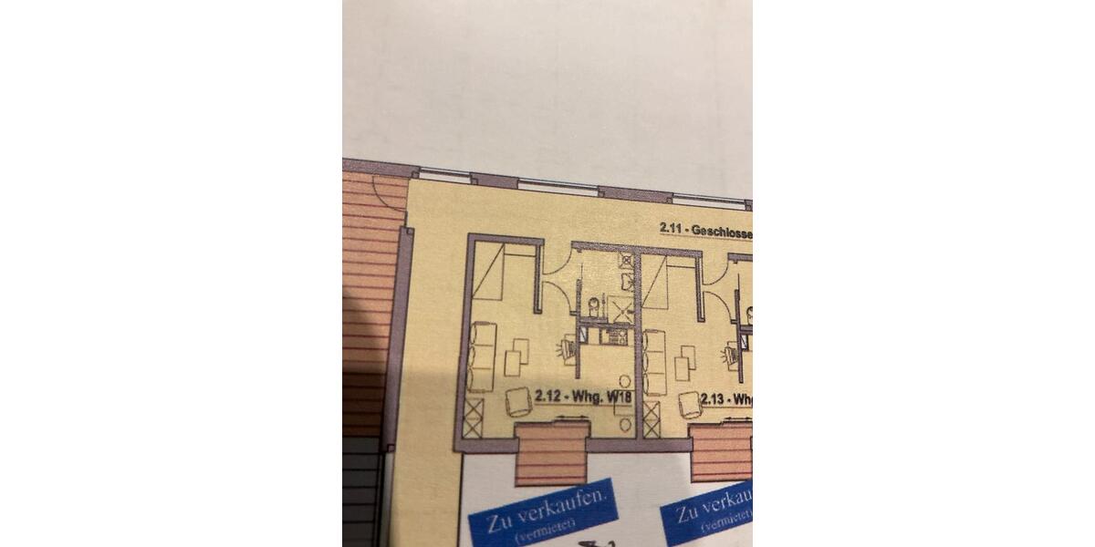 Etagenwohnung Osnabrück Gretesch - 1 Zimmer, 35 m&sup2;, 135.000&euro; | Angebot:26325859