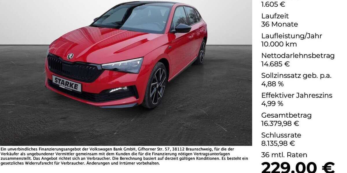 Skoda Scala 151.742 km 15.890 &euro; Georgsmarienhütte 49124