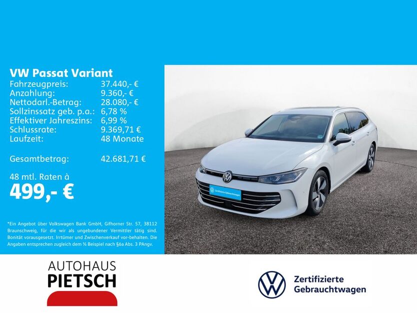 VW Passat Variant 25.638 km 37.440 € Melle 49324