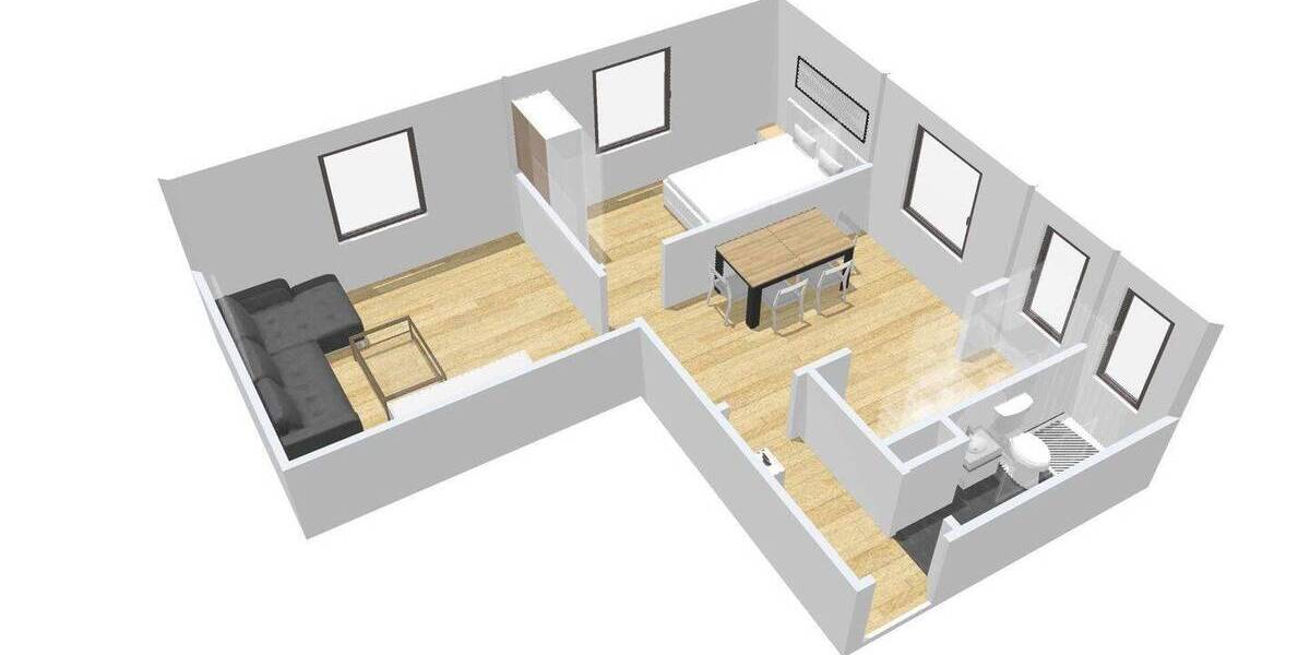 Etagenwohnung Osnabrück Schölerberg - 2 Zimmer, 45 m&sup2;, 540&euro; | Angebot:26789131