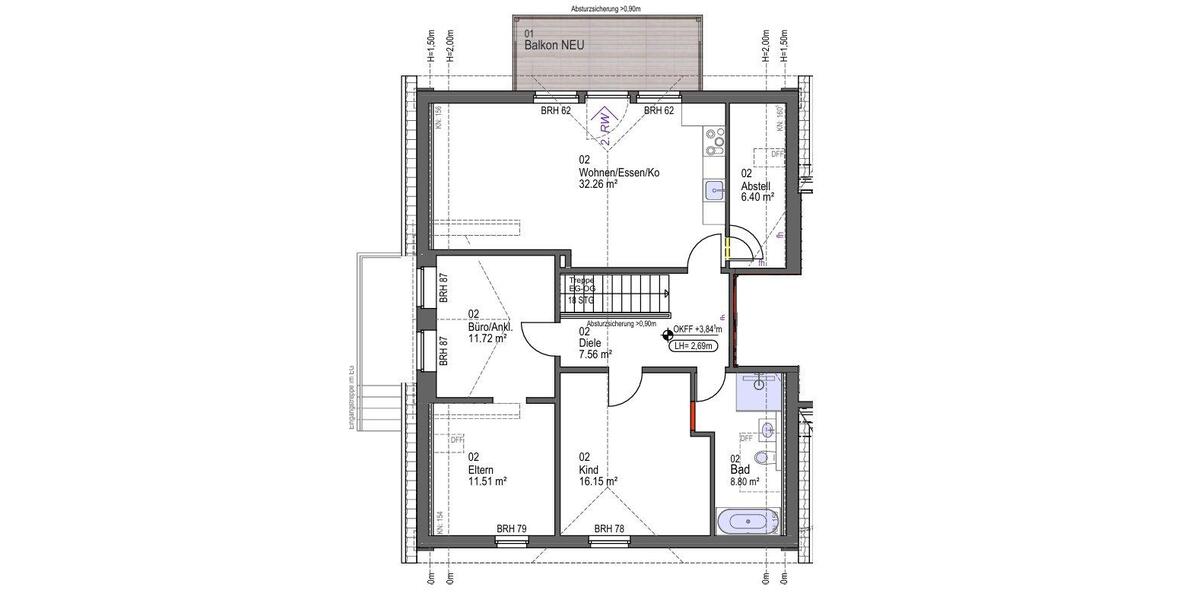 Dachgeschoßwohnung Hilter am Teutoburger Wald - 4 Zimmer, 103 m&sup2;, 285.000&euro; | Angebot:26794737
