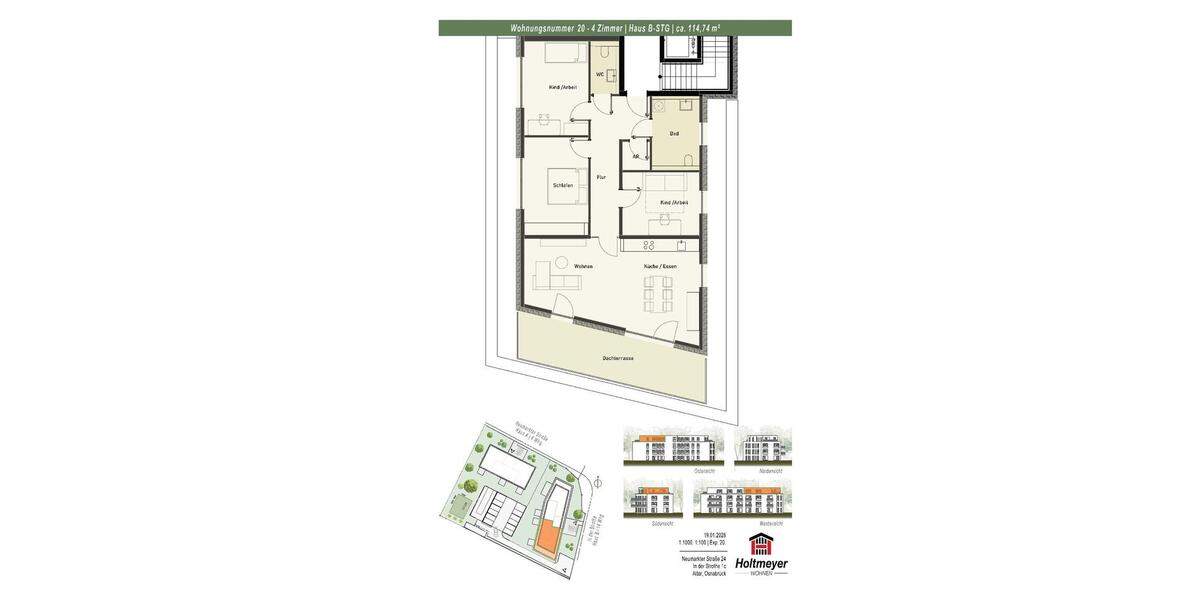 Einfamilienhaus Osnabrück Hafen - 4 Zimmer, 115 m&sup2;, 1.548&euro; | Angebot:25046939