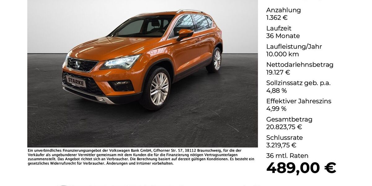 Seat Ateca 92.166 km 20.489 &euro; Osnabrück 49078