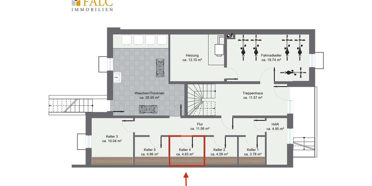 Etagenwohnung Bad Iburg - 2 Zimmer, 47 m&sup2;, 490&euro; | Angebot:26655532