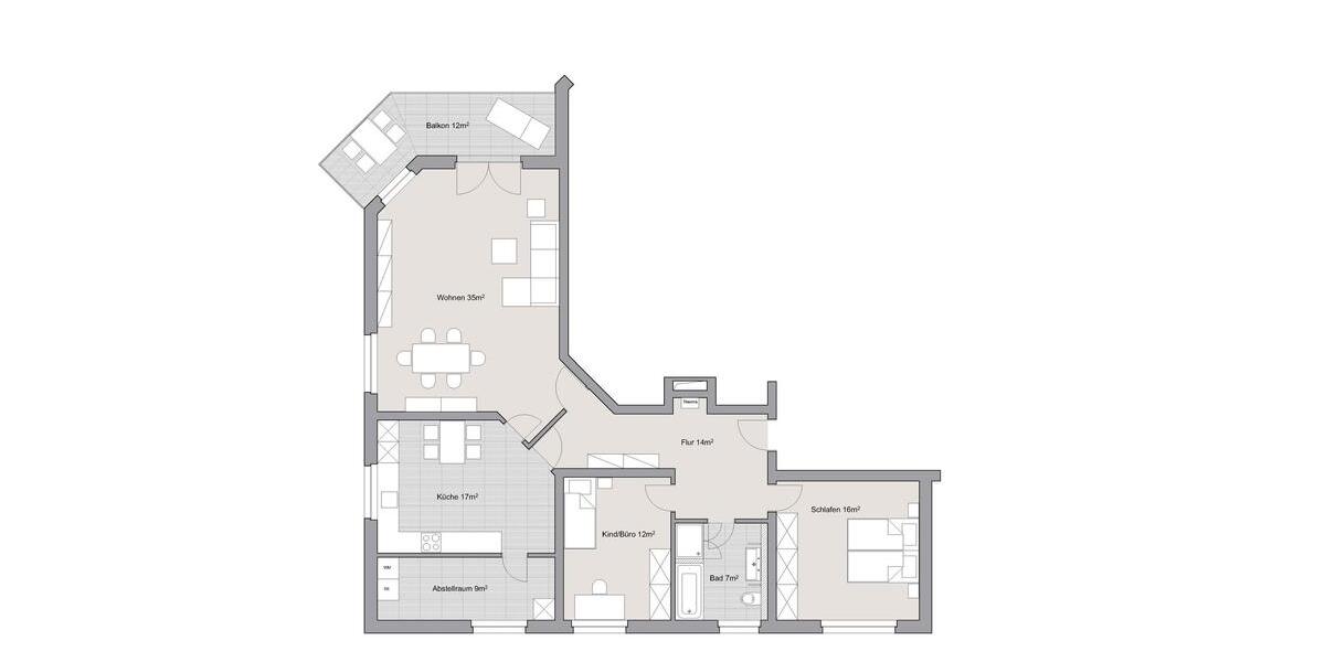 Etagenwohnung Damme - 3 Zimmer, 113 m&sup2;, 740&euro; | Angebot:25972324