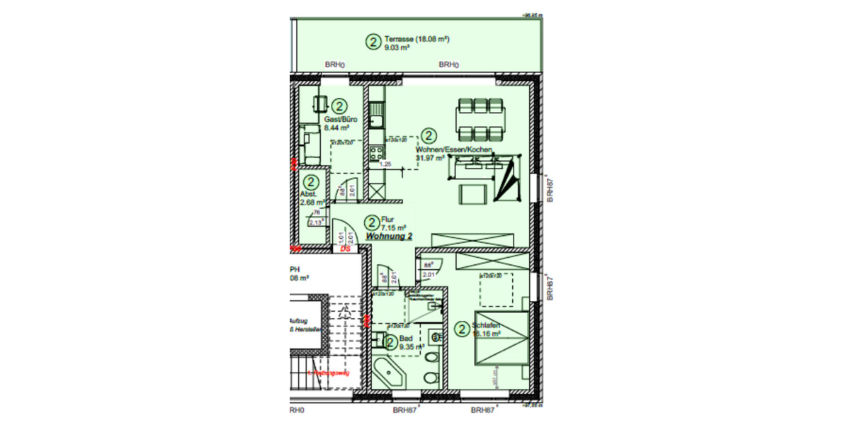 Erdgeschoßwohnung Osnabrück Eversburg - 3 Zimmer, 83 m&sup2;, 1.120&euro; | Angebot:24427736