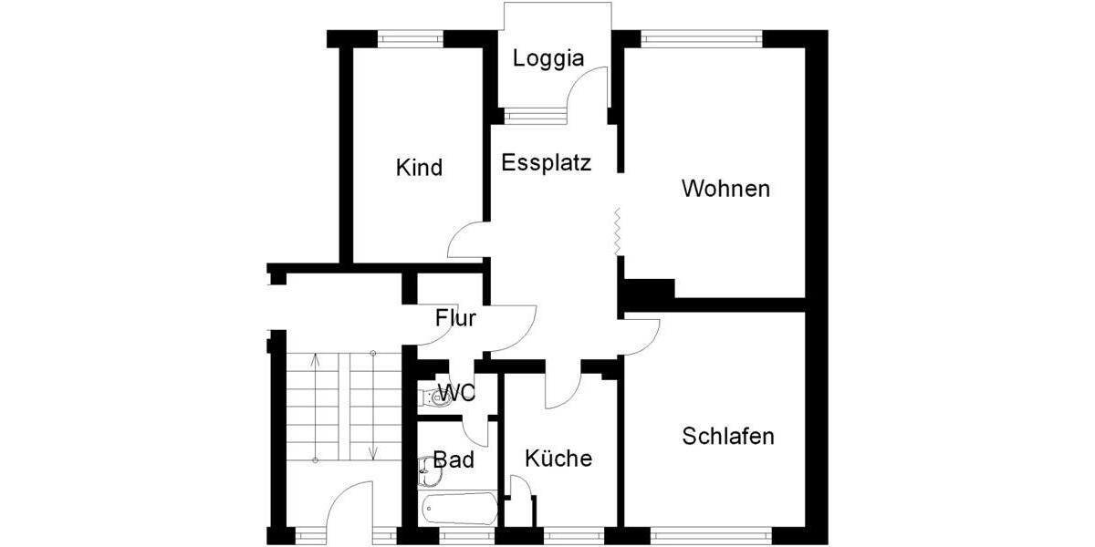 Erdgeschoßwohnung Osnabrück Gretesch - 3 Zimmer, 71 m&sup2;, 681&euro; | Angebot:26323048