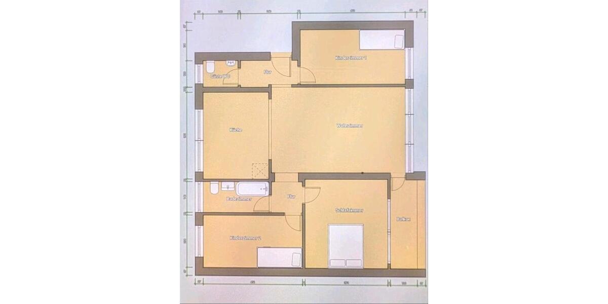 Etagenwohnung Belm - 4 Zimmer, 86 m&sup2;, 1.200&euro; | Angebot:25304349