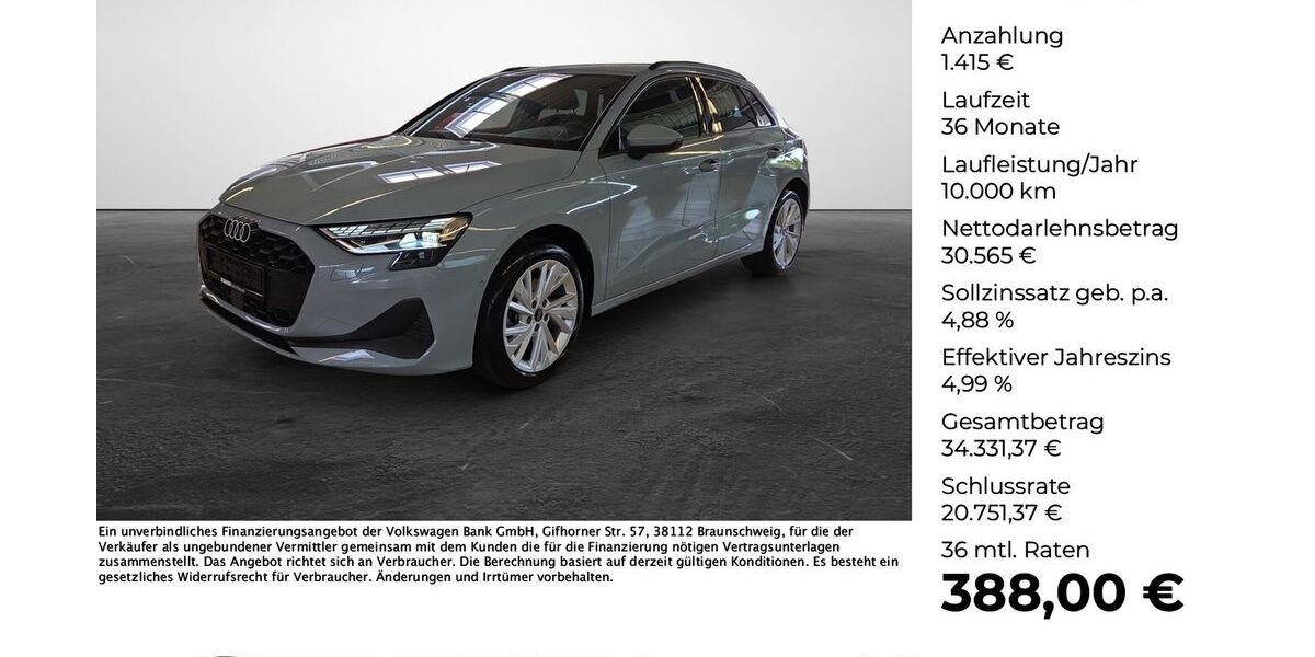 Audi A3 3.264 km 29.980 &euro; Ibbenbüren 49477