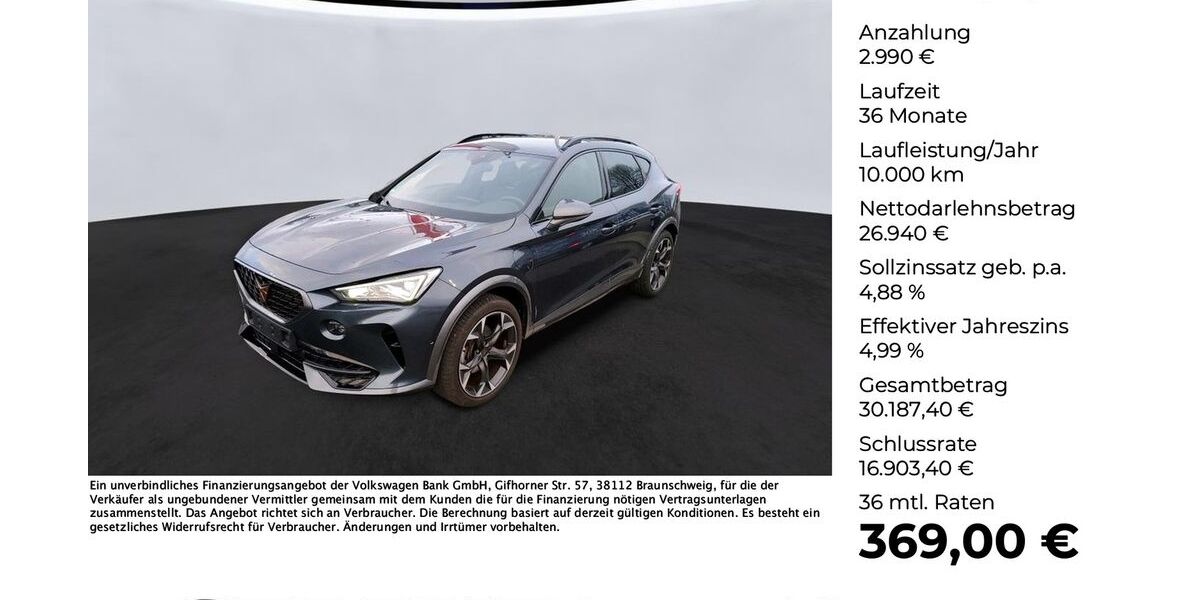 Cupra Formentor 21.884 km 29.930 &euro; Osnabrück 49078