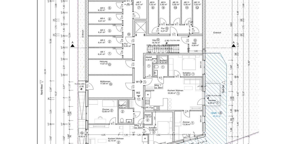 Etagenwohnung Ibbenbüren - 3 Zimmer, 71 m&sup2;, 267.000&euro; | Angebot:26211992