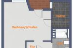 Etagenwohnung Osnabrück Fledder - 1 Zimmer, 33 m&sup2;, 95.000&euro; | Angebot:26875626