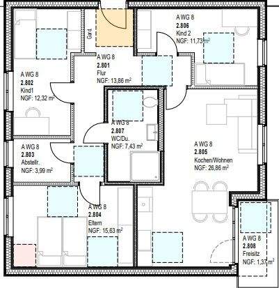 Etagenwohnung Lotte Büren - 4 Zimmer, 93 m&sup2;, 1.116&euro; | Angebot:25670042