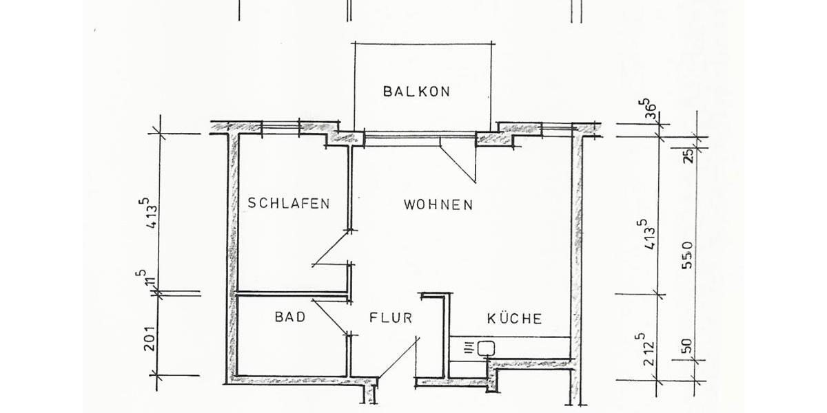 Etagenwohnung Georgsmarienhütte - 2 Zimmer, 53 m&sup2;, 660&euro; | Angebot:26414959