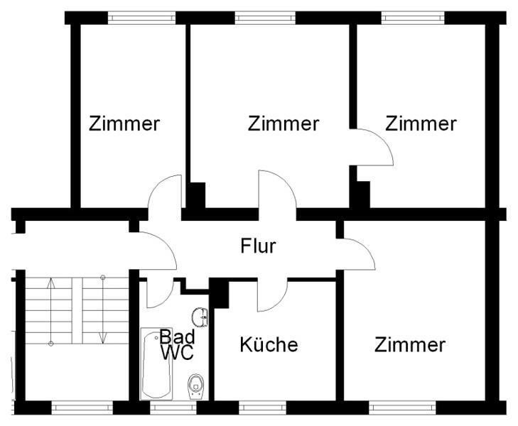 Tolle, kleine 4-Zimmer-Wohnung an der Sutthauser Str. zimmer
