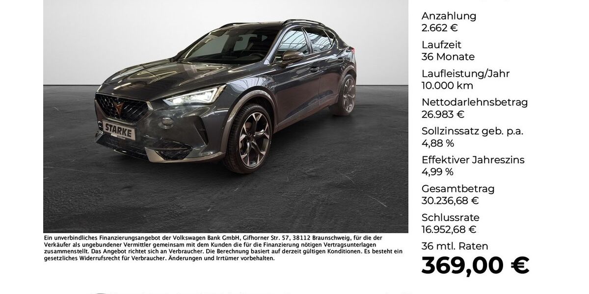 Cupra Formentor 21.884 km 29.645 &euro; Osnabrück 49078