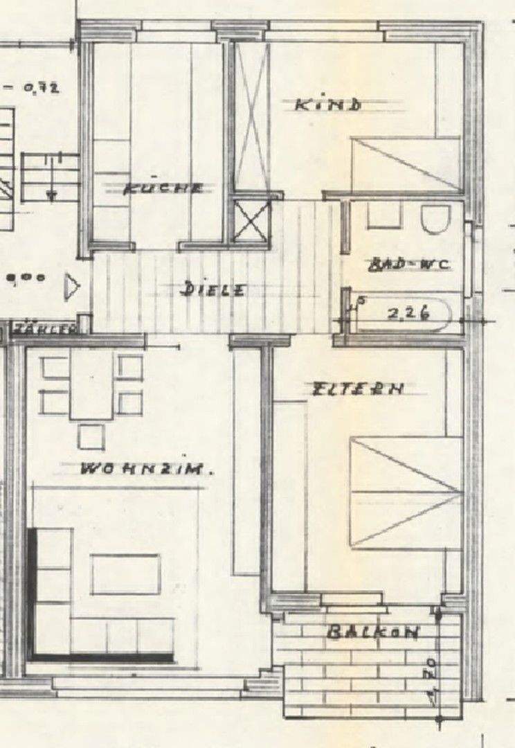 Charmante 3-Zimmer-Wohnung mit Balkon in ruhiger Lage in Lotte 3 zimmer