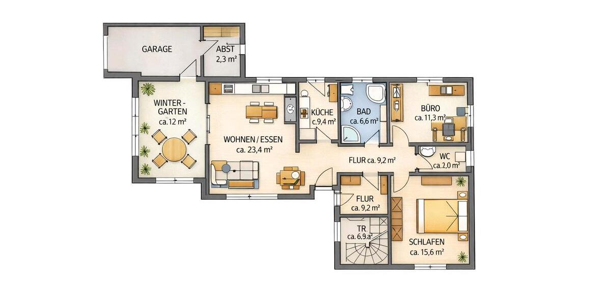 Erdgeschoßwohnung Melle - 4 Zimmer, 104 m&sup2;, 940&euro; | Angebot:25404073