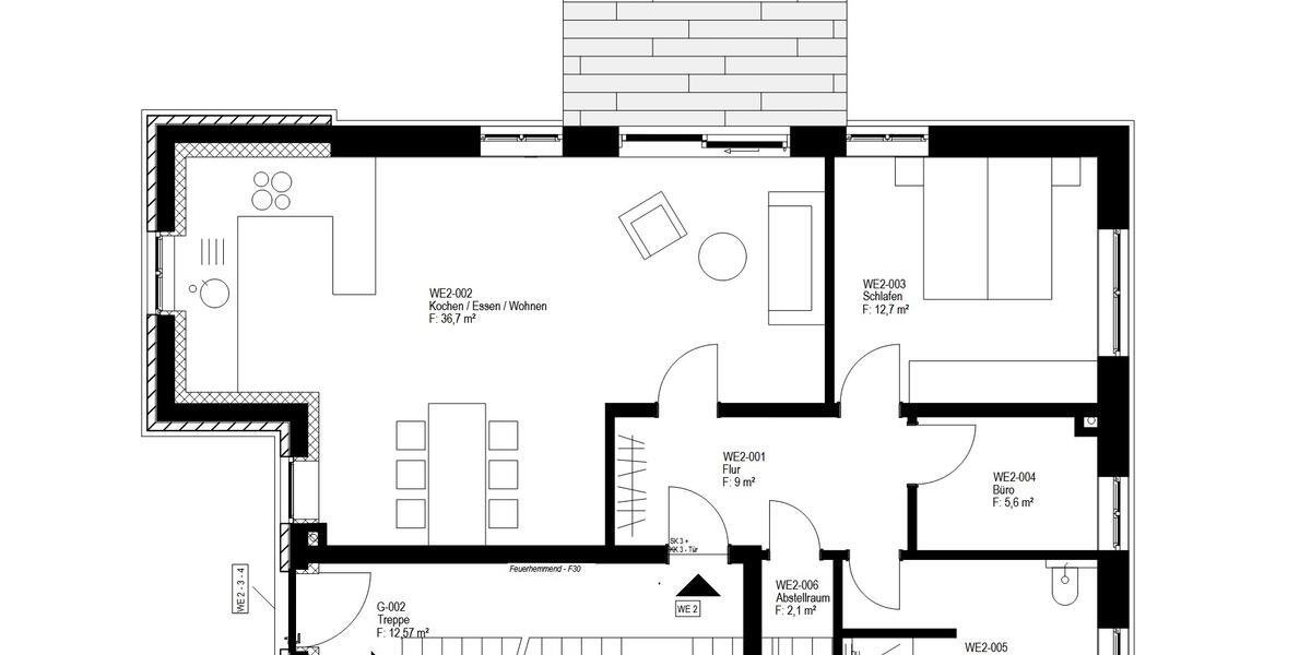 Erdgeschoßwohnung Hilter am Teutoburger Wald - 3 Zimmer, 74 m&sup2;, 740&euro; | Angebot:24741155