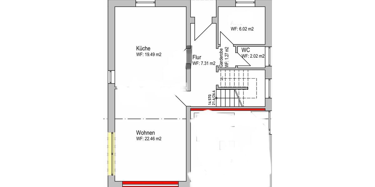 Etagenwohnung Ibbenbüren - 3 Zimmer, 90 m&sup2;, 900&euro; | Angebot:26674381